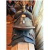Image 1 : Leather Embroidered Western Saddle Seat Size 15