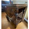 Image 2 : Antique Glass Topped Tea Cart 31W x 18D x 30H