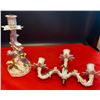 Image 2 : Antique Dresden 4 Light Candelabra 17H