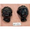 Image 1 : Vintage Ceramic Black Woman Head Wall Hanging Decor