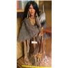 Image 1 : Western Culture Native Indian Timeless Collection Aboriginal Doll With Stand 31H x 12W