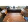 Image 3 : Antique Desk & Chair - Sun Damage 48W x 18D x 37H