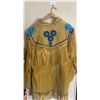 Image 2 : Vintage Leather Fringe Pioneer Natural Tan Western Style Jacket Fits Like A womans Large