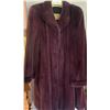 Image 1 : Maroon Saga Mink Full Length Fur Coat by Allen Marcus Regal Furs Edmonton  Fits like an XL