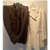 Image 1 : Faux Fur Sweater & White Peacoat Blazer Womans Large