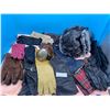 Image 1 : Winter Gear  assortment of Gloves leather and fur hat with western belt Buckle and Belt