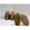 Image 2 : Indigenous Plateau Native American Glass Beaded High Top Leather Hand made Moccasins x 2