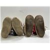 Image 2 : Pre Owned VintageNative Mukluk Moccasins X 2 Approx Medium to Large