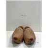 Image 1 : Very Achient Pair Of Wooden Shoes Collectible Antique Holland Wood Slip ons