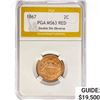 Image 1 : 1867 Two Cent Piece PGA MS63 RED, DDO