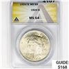 Image 1 : 1924 Silver Peace Dollar ANACS MS64