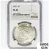 Image 1 : 1926 Silver Peace Dollar NGC MS63