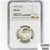 Image 1 : 1937-S Washington Silver Quarter NGC MS65+