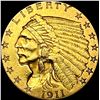 Image 1 : 1911 $2.50 Gold Quarter Eagle CLOSELY UNCIRCULATED