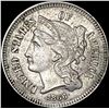 Image 1 : 1866 Nickel Three Cent CLOSELY UNCIRCULATED