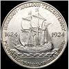 Image 2 : 1924 Huguenot Half Dollar CLOSELY UNCIRCULATED