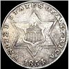 Image 1 : 1854 Silver Three Cent NICELY CIRCULATED