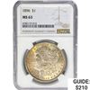 Image 1 : 1896 Morgan Silver Dollar NGC MS63