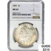 Image 1 : 1887 Morgan Silver Dollar NGC MS63