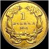 Image 2 : 1861 Rare Gold Dollar UNCIRCULATED