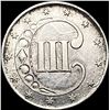 Image 2 : 1851 Silver Three Cent CLOSELY UNCIRCULATED