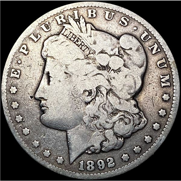 1892-CC Morgan Silver Dollar LIGHTLY CIRCULATED