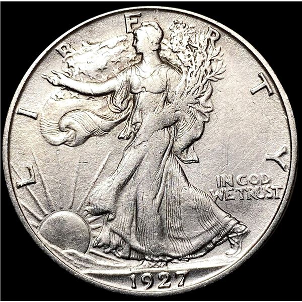 1927-S Walking Liberty Half Dollar CLOSELY UNCIRCU