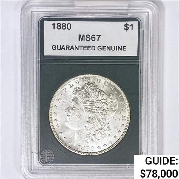 1880 Morgan Silver Dollar GG MS67