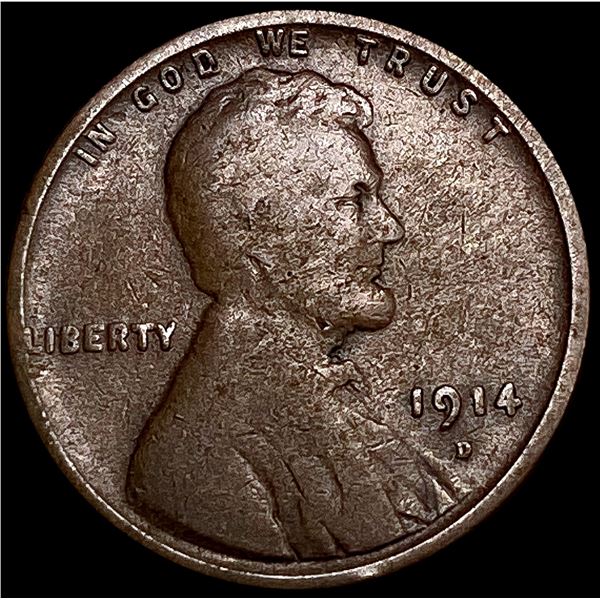 1914-D Wheat Cent NICELY CIRCULATED