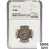 Image 1 : 1857 Seated Liberty Quarter NGC XF40