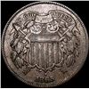 Image 1 : 1865 Two Cent Piece NEARLY UNCIRCULATED