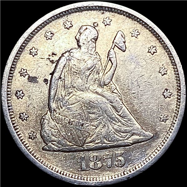 1875-S Twenty Cent Piece NEARLY UNCIRCULATED