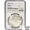 Image 1 : 1883-CC Morgan Silver Dollar NGC MS63