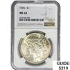 Image 1 : 1926 Silver Peace Dollar NGC MS62