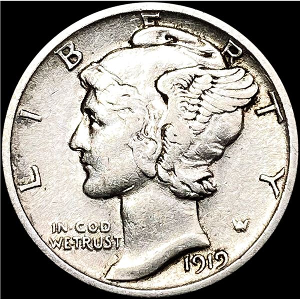 1919-S Mercury Dime CLOSELY UNCIRCULATED