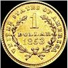 Image 2 : 1853 Rare Gold Dollar UNCIRCULATED