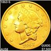 Image 1 : 1863-S $20 Gold Double Eagle CLOSELY UNCIRCULATED
