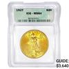 1927 SG $20 Gold Double Eagle ICG MS64