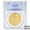 1908 SG $20 Gold Double Eagle PCGS MS62 No Motto