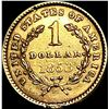 Image 2 : 1853 Rare Gold Dollar CLOSELY UNCIRCULATED