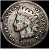 Image 1 : 1871 Indian Head Cent NICELY CIRCULATED