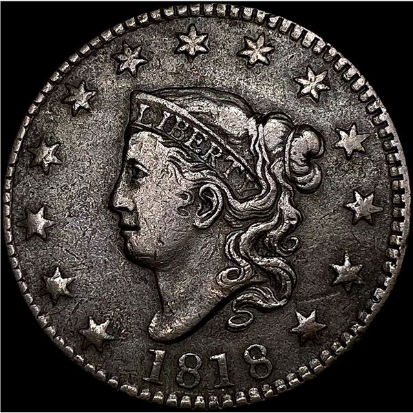 1818 Coronet Head Large Cent LIGHTLY CIRCULATED