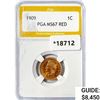 Image 1 : 1909 Indian Head Cent PGA MS67 RED