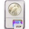 Image 2 : 1923-D Silver Peace Dollar NGC MS62