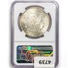 Image 2 : 1884-CC Morgan Silver Dollar NGC MS62