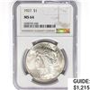 Image 1 : 1927 Silver Peace Dollar NGC MS64