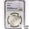 Image 1 : 1926-S Silver Peace Dollar NGC MS60