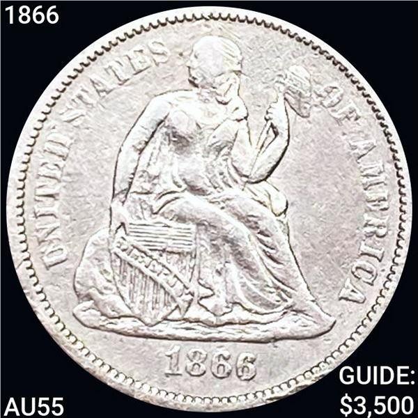 1866 Seated Liberty Dime HIGH GRADE