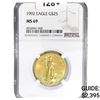 Image 1 : 1992 US 1/2oz Gold $25 Eagle NGC MS69