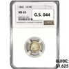 Image 1 : 1841 1841 Seated Liberty Half Dime NGC MS65